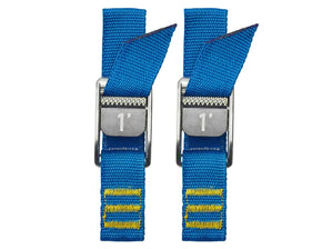 1foot blue tie down straps