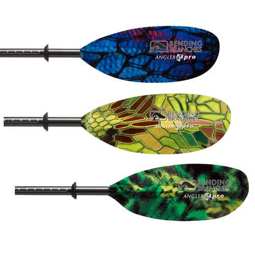 Bending Branches Anger Pro kayak paddles in various colors