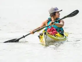 Kayaker on the water