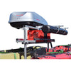 Malone MegaSport 2-Boat SaddleUp Pro Ultimate Angler Trailer Package with milk crate cage and rod tube