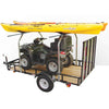 Malone TopTier Utility Trailer Cross Bar System loaded with kayaks