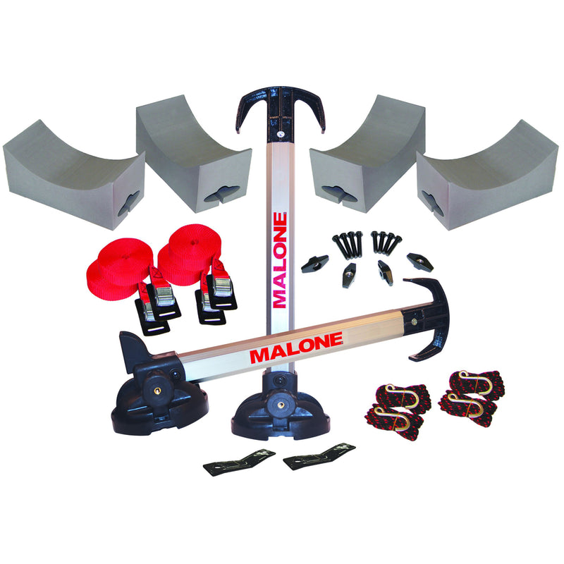 Malone Stax Pro 2 Kayak Roof Rack components
