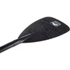 Bending Branches Black Pearl ST Carbon Straight Shaft Canoe Paddle blade angle