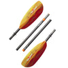 Aqua Bound Tango Fiberglass Straight Shaft 4-Piece Kayak Paddle in Fuego pieces