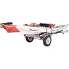 Malone MicroSport LowBed 2-Boat MegaWing Kayak Trailer Package with kayak loaded right