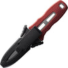 NRS Pilot Knife in Red left Sheath