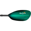 Aqua Bound Whiskey Fiberglass Straight Shaft 2-Piece Kayak Paddle in Green Tide blade right