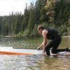 NRS Coiled SUP Board Leash lifestyle