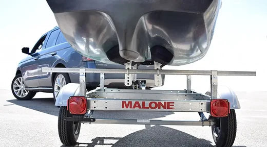 Malone kayak trailer from the back