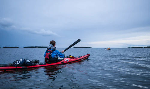 Kayakers out on the water