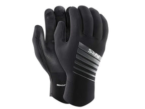 NRS black kayaking gloves