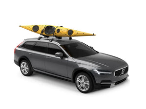 kayak cradle roof rack on car