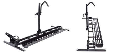 MicroSport LowBed 8 Bike Trailer Package (4 E-Bike Racks, 4 Std Bike Racks, Kick Stand, Spare Tire) - MPG464-B8