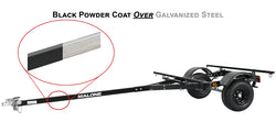 MicroSport Off-Road LowBed 2 Kayak Trailer Package (2 Saddle Up Pro & Spare Tire) - MPG444LBS-BLK