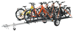 MicroSport LowBed 6 E-Bike Trailer Package (6 E-Bike Racks, Kick Stand, Spare Tire) - MPG464-B6