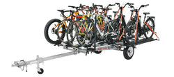 MicroSport LowBed 8 Bike Trailer Package (4 E-Bike Racks, 4 Std Bike Racks, Kick Stand, Spare Tire) - MPG464-B8