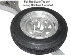 MicroSport LowBed 4 E-Bike Trailer Package (4 E-Bike Racks, Kick Stand, Spare Tire) - MPG464-B4