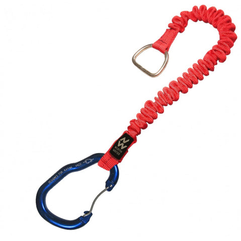 Pig Tail w Keyhole Carabiner Red