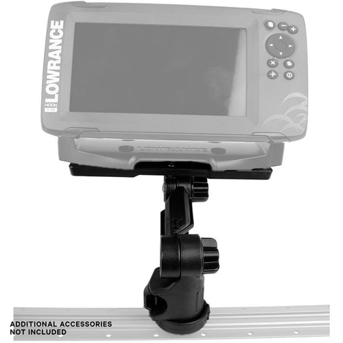 YakAttack Rectangular Fish Finder Mount with Track Mounted LockNLoad Mounting System