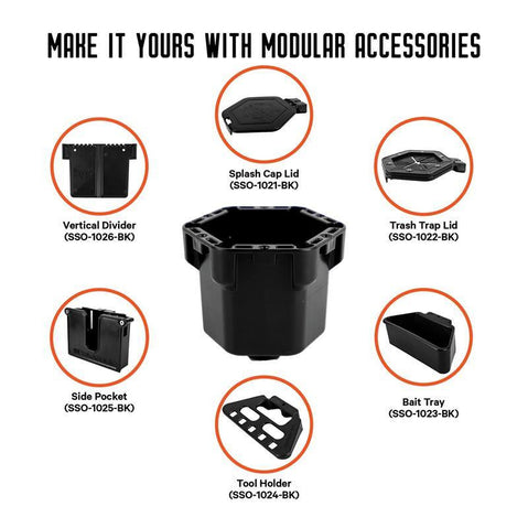 YakAttack Cup Holder Pro Black