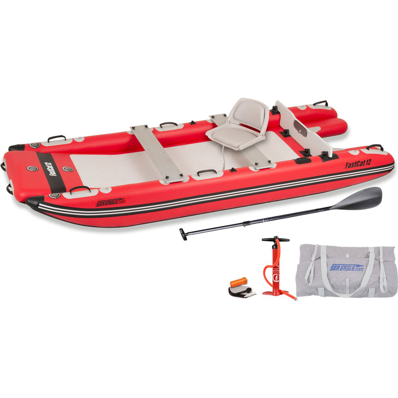 Sea Eagle FastCat12 Deluxe Inflatable Cataraft Package set