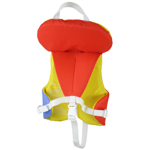 Stohlquist Infant Lifejacket (PFD) in Orange/Yellow bakc