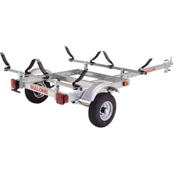 Malone EcoLight 2-Boat V-Rack Kayak Trailer Package back