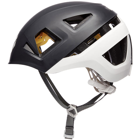 Black Diamond Capitan MIPS Rock Climbing Helmet in Black/White side