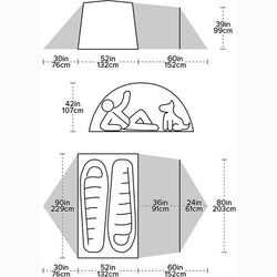 Big Agnes Blacktail Hotel 2 Person Camping Tent diagram