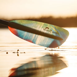 Aqua Bound Whiskey Fiberglass Bent Shaft 2-Piece Kayak Paddle lifestyle