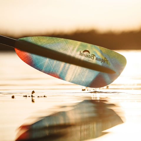 Aqua Bound Whiskey Fiberglass Bent Shaft 2-Piece Kayak Paddle lifestyle