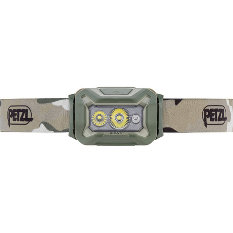 Petzl Aria 2 Headlamp in Camo front