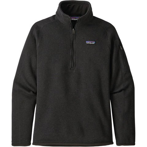 Patagonia Women's Better Sweater 1/4 Zip Top in Black front