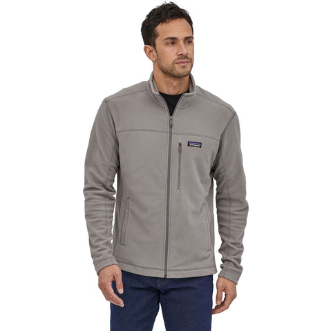 Patagonia Men's Micro D Jacket in Feather Grey model front