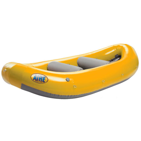 AIRE Puma Self-Bailing Raft in Yellow angle