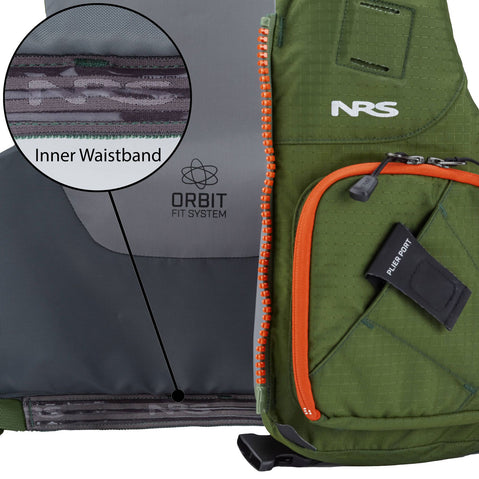 NRS Zander Fishing Lifejacket (PFD) in Charcoal detail