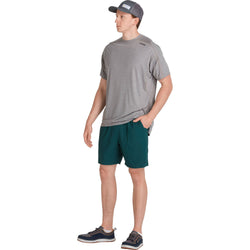 NRS Men's High Side Shorts in Sea Moss model front