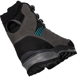 Lowa Women's Cadin II GTX Mid Mountaineering Boots in Anthracite/Aquamarine back