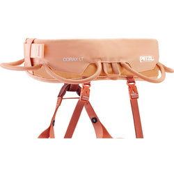Petzl Women's Corax LT Climbing Harness in Coral Sand detail