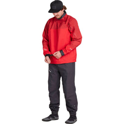 NRS Men's Endurance Paddling Jacket in Red model front