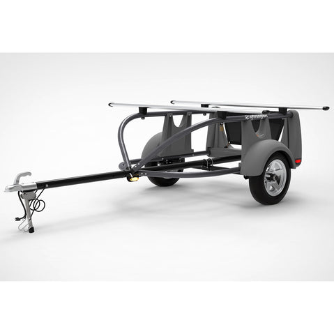 Sylvan Sport GoEasy Base Kayak Trailer with bikes loaded