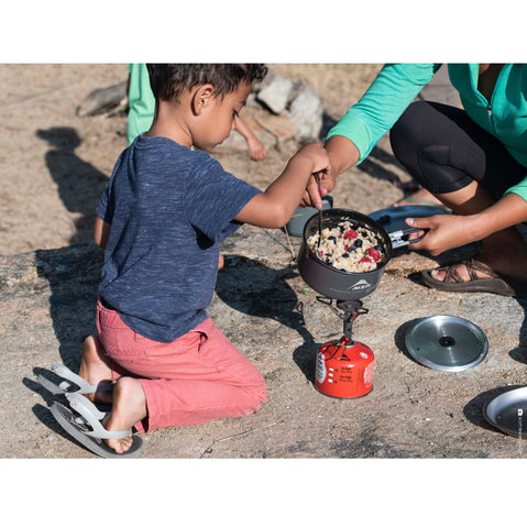 MSR Ceramic Solo Pot cooking