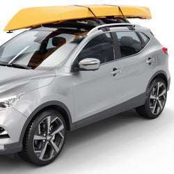 Malone HandiRack Kayak Roof Rack with kayak loaded