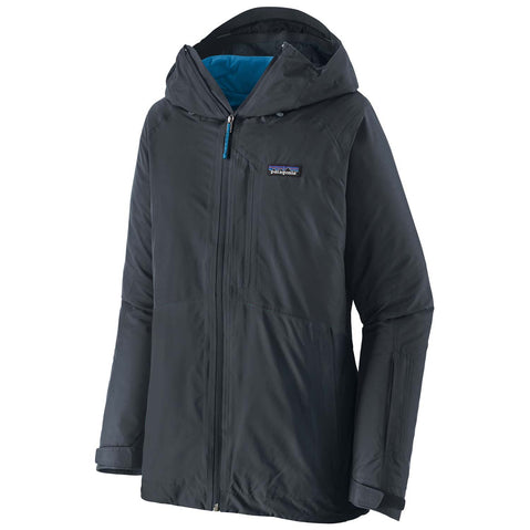 Patagonia Women's 3-in1 Powder Town Jacket in Smolder Blue outer jacket front