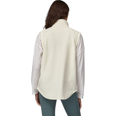 Patagonia Women's Classic Microdini Vest in Birch White model back