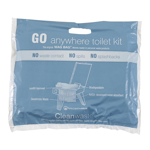 Cleanwaste WAG Portable Toilet Bags front