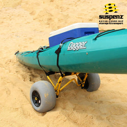 Suspenz Deluxe Mid-V Balloon Sand Kayak Cart side