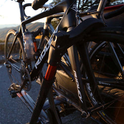 Kuat Sherpa 2.0 2 Bike Hitch Rack close up of bike on rack