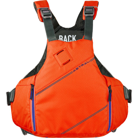 Astral YTV 2.0 Lifejacket (PFD) in Fire Orange front