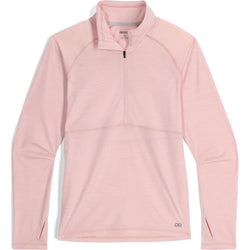 Outdoor Research Women's Alpine Onset Merino 150 Half Zip Shirt in Sienna Heather front